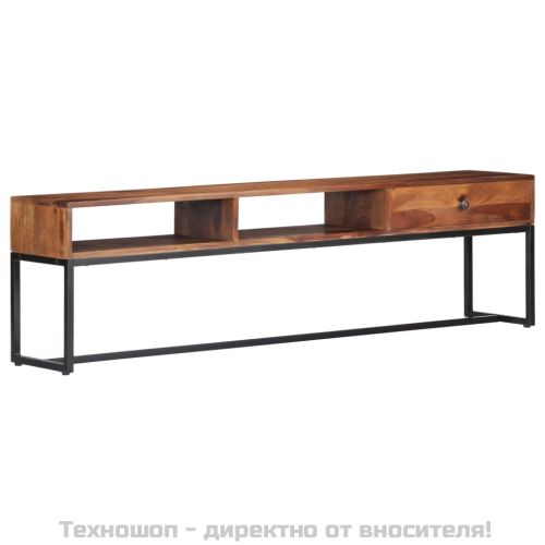 ТВ шкаф, 160x30x45 см, акациево дърво масив