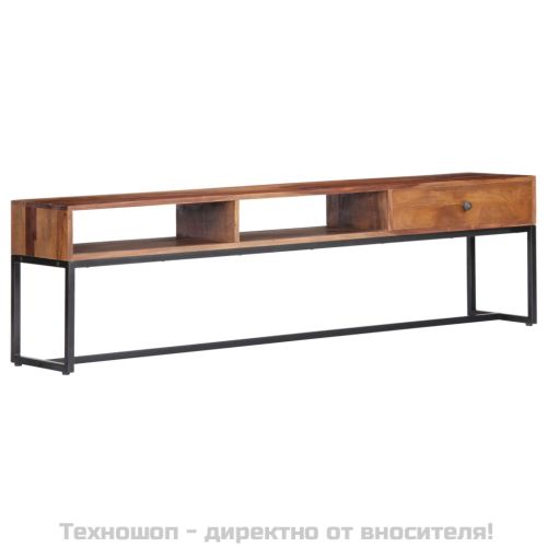 ТВ шкаф, 160x30x45 см, акациево дърво масив