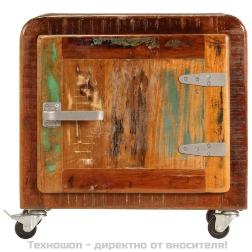 Нощно шкафче, 50x30x50 см, регенерирано дърво масив