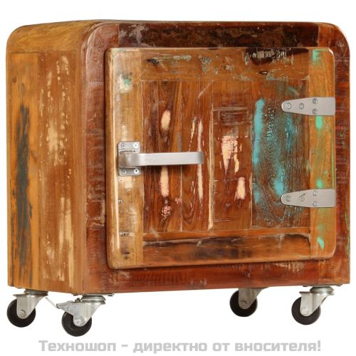 Нощно шкафче, 50x30x50 см, регенерирано дърво масив