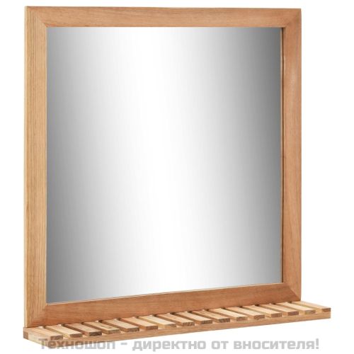 Шкаф за мивка с огледало, масивно орехово дърво