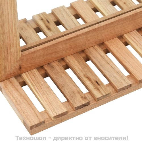 Шкаф за мивка с огледало, масивно орехово дърво