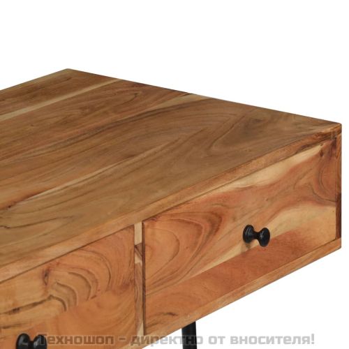 Бюро за стена, 90x40x170 см, акациево дърво масив