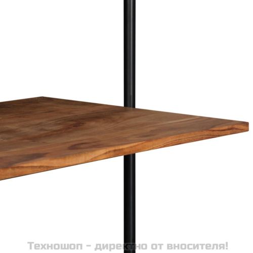 Бюро за стена, 90x40x170 см, акациево дърво масив