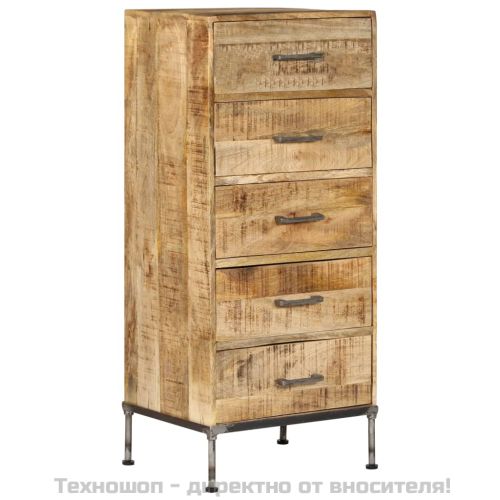 Шкаф с чекмеджета, 45x35x106 см, мангово дърво масив