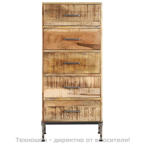 Шкаф с чекмеджета, 45x35x106 см, мангово дърво масив