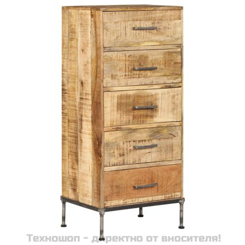 Шкаф с чекмеджета, 45x35x106 см, мангово дърво масив