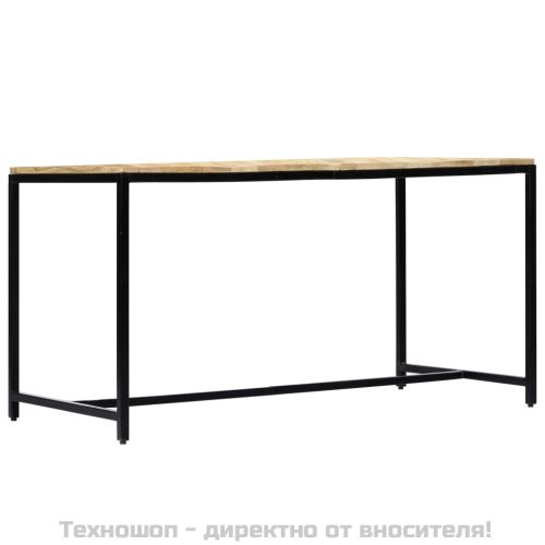 Трапезна маса, 140x70x75 cм, грубо мангово дърво масив