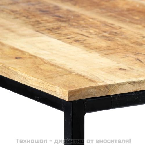 Трапезна маса, 140x70x75 cм, грубо мангово дърво масив