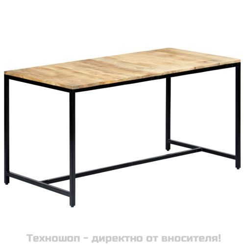 Трапезна маса, 140x70x75 cм, грубо мангово дърво масив