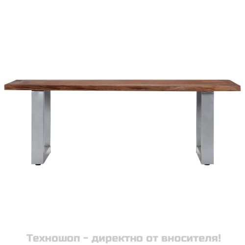 Маса за кафе с "живи" ръбове, 115x60x40 см, акация масив