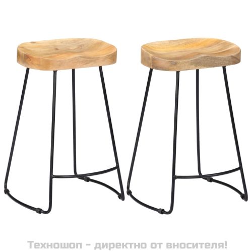 Gavin бар столове, 2 бр, мангово дърво масив