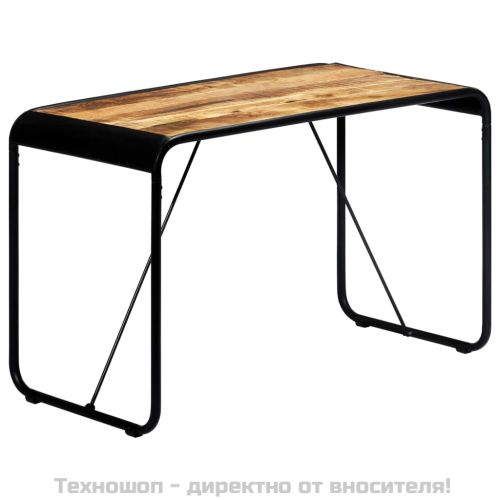 Трапезна маса, 118x60x76 cм, грубо мангово дърво масив