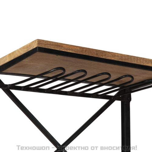 Шкаф за вино "Трактор", 49x31x172 см, мангово дърво масив