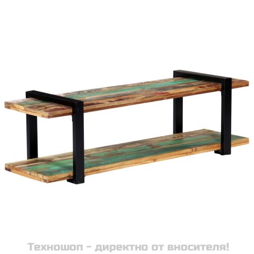 ТВ шкаф, 130x40x40 см, регенерирано дърво масив