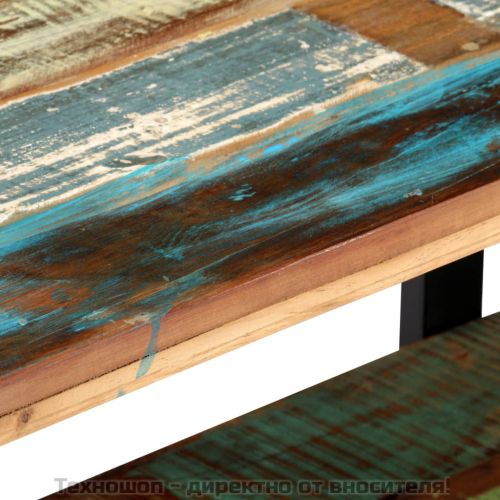 ТВ шкаф, 130x40x40 см, регенерирано дърво масив