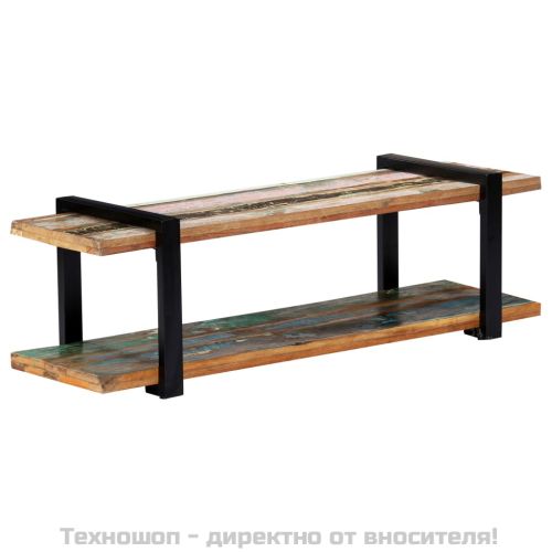 ТВ шкаф, 130x40x40 см, регенерирано дърво масив