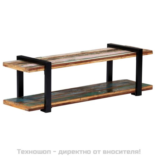 ТВ шкаф, 130x40x40 см, регенерирано дърво масив