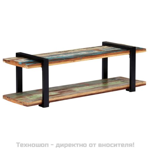 ТВ шкаф, 130x40x40 см, регенерирано дърво масив