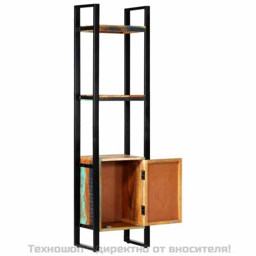 Етажерка за книги, 45x30x171 см, регенерирано дърво масив