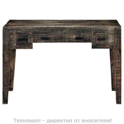 Бюро, черно, 110x50x75 см, мангово дърво масив