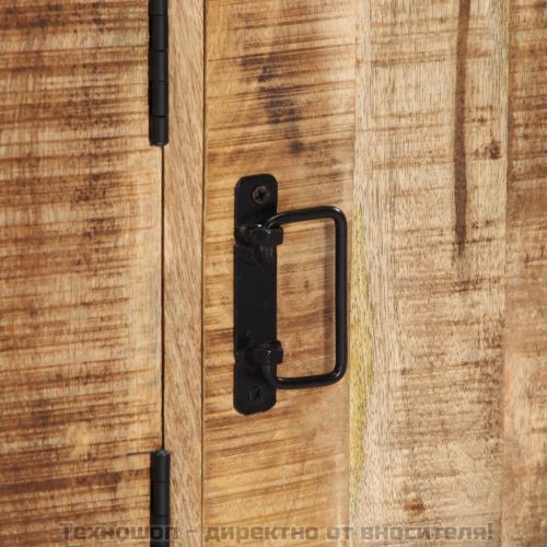 Страничен шкаф, 120x30x75 см, манго масив