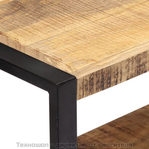 Страничен шкаф, 120x30x75 см, манго масив