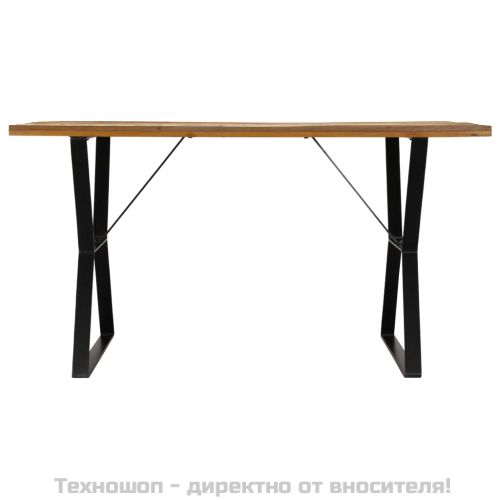 Трапезна маса, 140x80x76 cм, регенерирано дърво масив