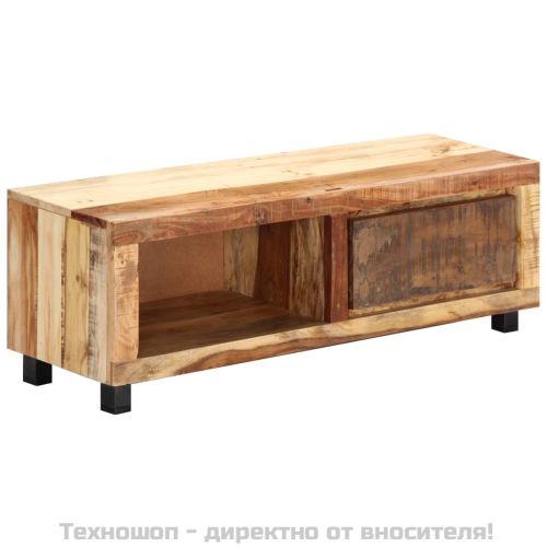 ТВ шкаф, 100x30x33 cм, регенерирано дърво масив