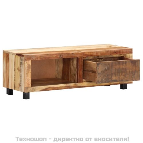 ТВ шкаф, 100x30x33 cм, регенерирано дърво масив