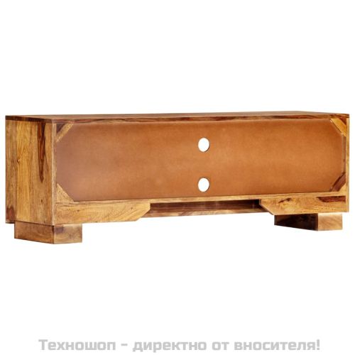 ТВ шкаф, 118x30x40 cм, акациево дърво масив