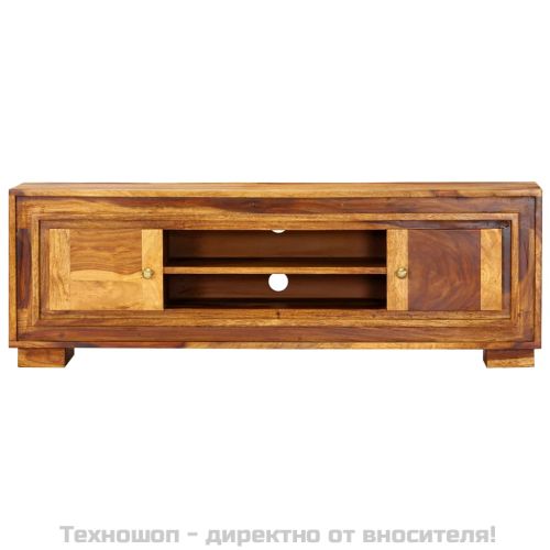 ТВ шкаф, 118x30x40 cм, акациево дърво масив