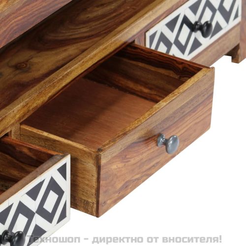 ТВ шкаф, 120x30x40 cм, акациево дърво масив