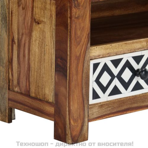 ТВ шкаф, 120x30x40 cм, акациево дърво масив