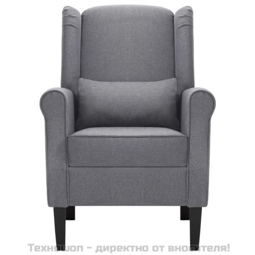 Фотьойл, тъмносив, текстил