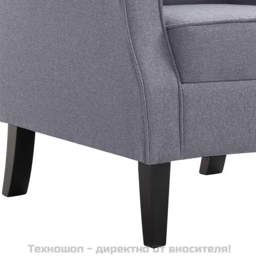 Фотьойл, тъмносив, текстил