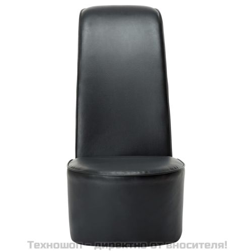 Стол във форма на обувка на висок ток, черен, изкуствена кожа