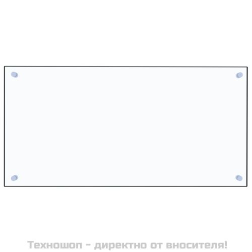 Кухненски гръб, прозрачен, 80x40 см, закалено стъкло