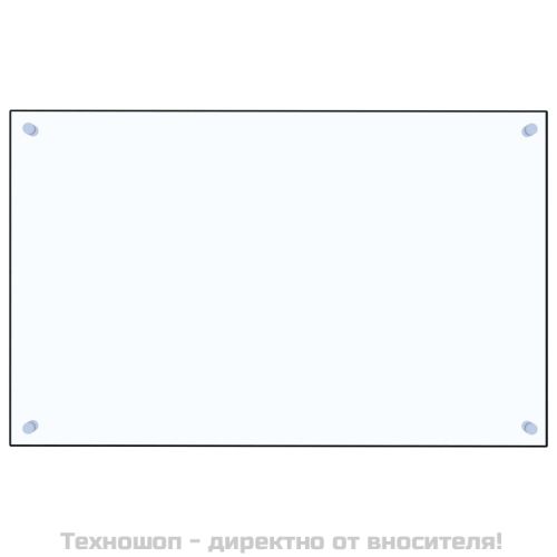 Кухненски гръб, прозрачен, 80x50 см, закалено стъкло