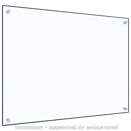 Кухненски гръб, прозрачен, 80x60 см, закалено стъкло