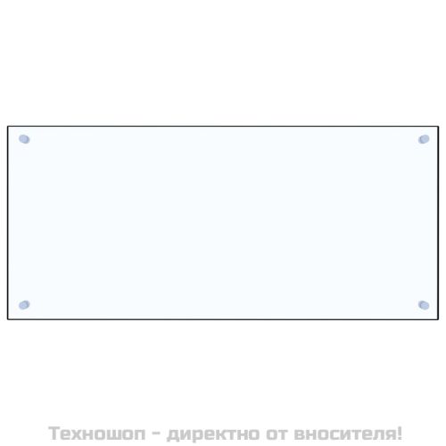 Кухненски гръб, прозрачен, 90x40 см, закалено стъкло