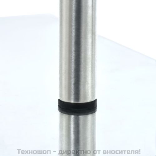 3-етажен ъглов кухненски рафт, закалено стъкло