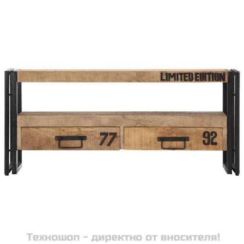 ТВ шкаф, 100x30x45 см, мангово дърво масив