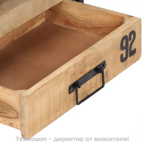 ТВ шкаф, 100x30x45 см, мангово дърво масив