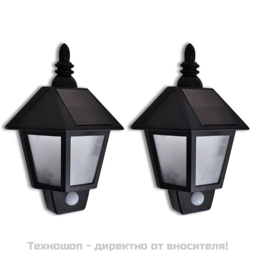 Соларни аплици със сензор за движение 2 бр