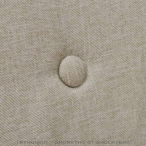 Трапезни столове, 6 бр, бежов плат и дъбова дървесина масив