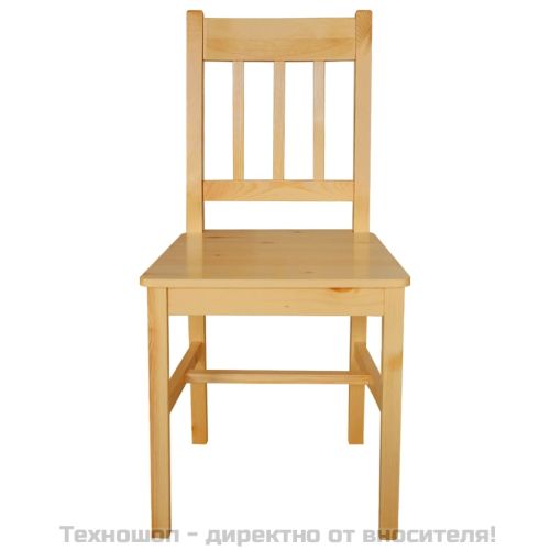 Трапезни столове, 6 бр, борова дървесина