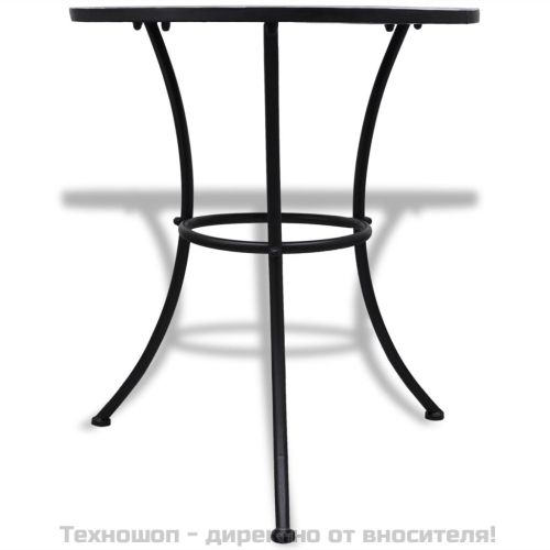 Бистро комплект, 3 части, керамични плочки в синьо и бяло