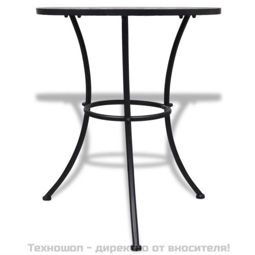 Бистро комплект, 3 части, керамични плочки в теракотено и бяло