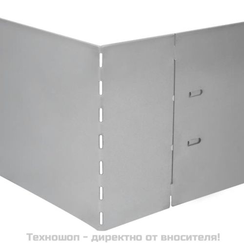 Комплект бордюрни ленти поцинкована стомана 15 части 100x14 см